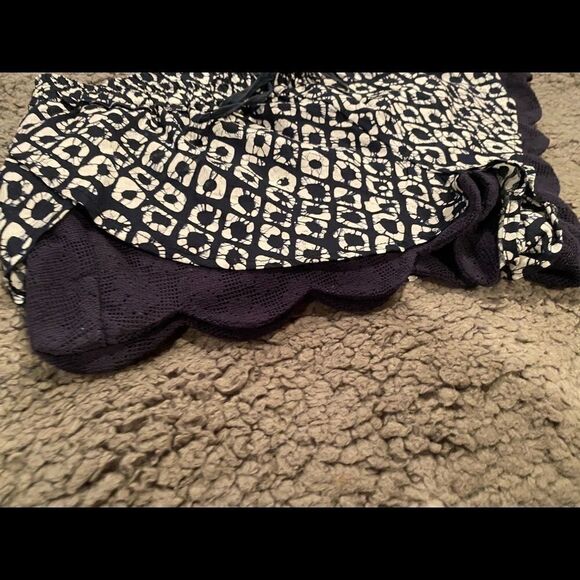 Indigo Rein Navy/White  Printed Shorts Sz Small - Picture 6 of 12